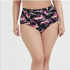 New!‎ Torrid sz 4 Floral Swim Bathing Suit Bottoms 4X